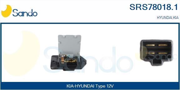 Sando SRS78018.1 Resistor, interior blower SRS780181: Buy near me in Poland at 2407.PL - Good price!