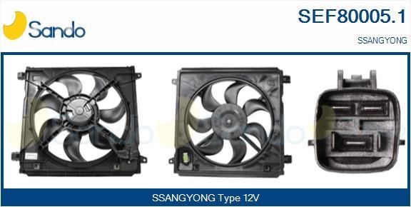 Sando SEF80005.1 Электродвигатель, вентилятор радиатора SEF800051: Отличная цена - Купить в Польше на 2407.PL!
