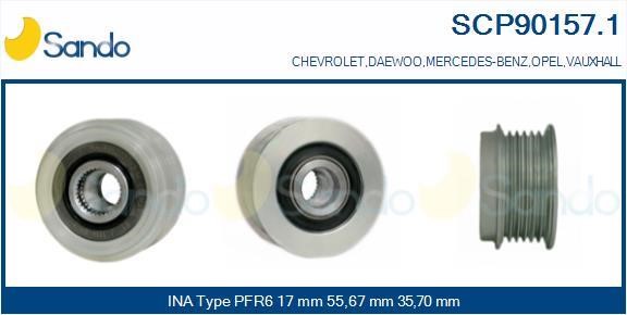 Sando SCP90157.1 Koło pasowe alternatora SCP901571: Dobra cena w Polsce na 2407.PL - Kup Teraz!