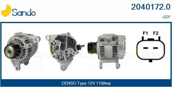 Sando 2040172.0 Alternator 20401720: Buy near me at 2407.PL in Poland at an Affordable price!