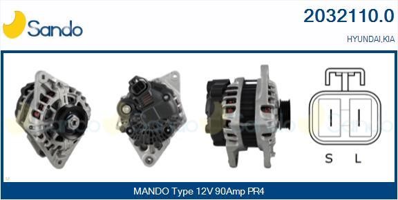 Sando 2032110.0 Alternator 20321100: Buy near me at 2407.PL in Poland at an Affordable price!
