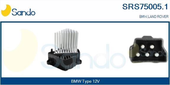 Sando SRS75005.1 Resistor, interior blower SRS750051: Buy near me at 2407.PL in Poland at an Affordable price!