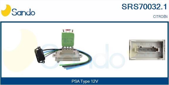 Sando SRS70032.1 Resistor, interior blower SRS700321: Buy near me in Poland at 2407.PL - Good price!