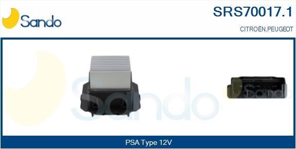 Sando SRS70017.1 Resistor, interior blower SRS700171: Buy near me in Poland at 2407.PL - Good price!