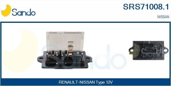 Sando SRS71008.1 Resistor, interior blower SRS710081: Buy near me in Poland at 2407.PL - Good price!