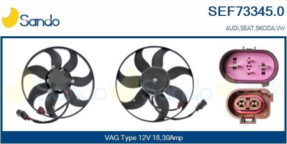 Sando SEF73345.0 Hub, engine cooling fan wheel SEF733450: Buy near me in Poland at 2407.PL - Good price!
