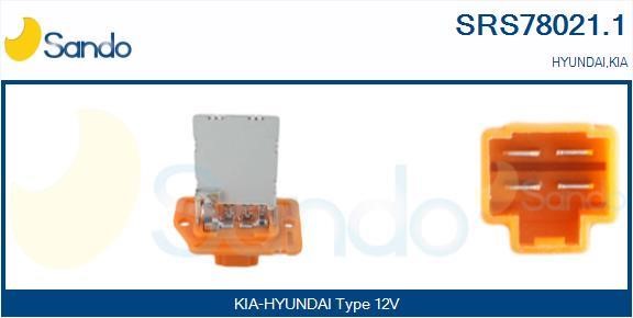 Sando SRS78021.1 Resistor, interior blower SRS780211: Buy near me in Poland at 2407.PL - Good price!