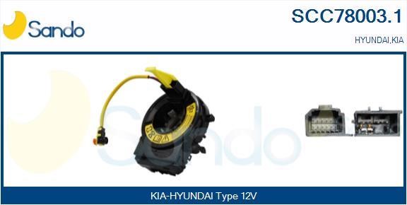 Sando SCC78003.1 Clockspring, airbag SCC780031: Buy near me in Poland at 2407.PL - Good price!