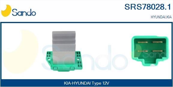 Sando SRS78028.1 Resistor, interior blower SRS780281: Buy near me at 2407.PL in Poland at an Affordable price!