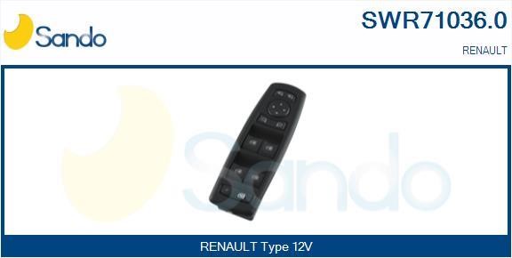 Sando SWR71036.0 Power window button SWR710360: Buy near me in Poland at 2407.PL - Good price!