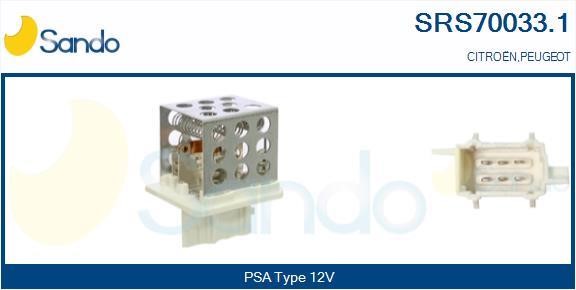 Sando SRS70033.1 Резистор, компресор салону SRS700331: Приваблива ціна - Купити у Польщі на 2407.PL!