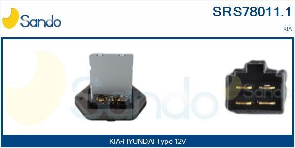 Sando SRS78011.1 Resistor, interior blower SRS780111: Buy near me in Poland at 2407.PL - Good price!