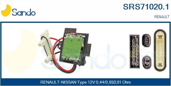 Sando SRS71020.1 Resistor, interior blower SRS710201: Buy near me in Poland at 2407.PL - Good price!