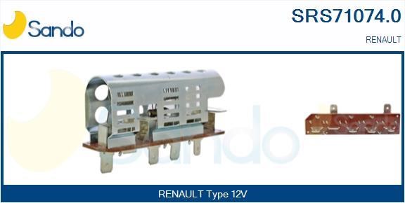 Sando SRS71074.0 Resistor, interior blower SRS710740: Buy near me in Poland at 2407.PL - Good price!