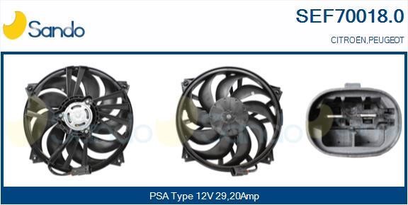 Sando SEF70018.0 Электродвигатель, вентилятор радиатора SEF700180: Отличная цена - Купить в Польше на 2407.PL!