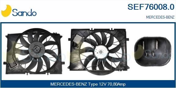 Sando SEF76008.0 Электродвигатель, вентилятор радиатора SEF760080: Отличная цена - Купить в Польше на 2407.PL!
