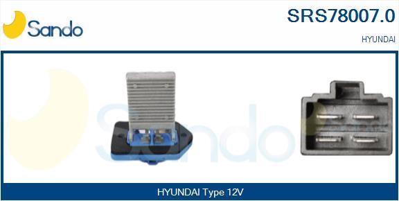 Sando SRS78007.0 Сопротивление, вентилятор салона SRS780070: Отличная цена - Купить в Польше на 2407.PL!