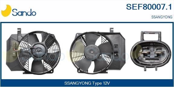 Sando SEF80007.1 Электродвигатель, вентилятор радиатора SEF800071: Отличная цена - Купить в Польше на 2407.PL!
