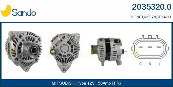 Sando 2035320.0 Alternator 20353200: Buy near me in Poland at 2407.PL - Good price!