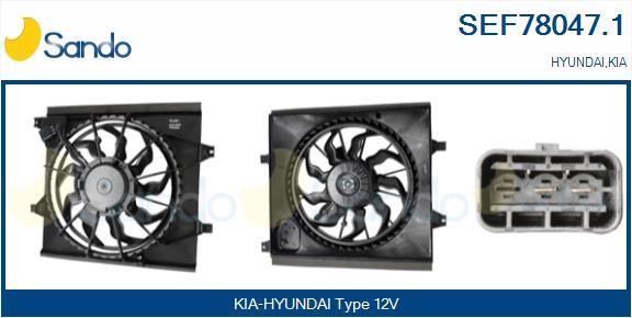 Sando SEF78047.1 Electric Motor, radiator fan SEF780471: Buy near me in Poland at 2407.PL - Good price!