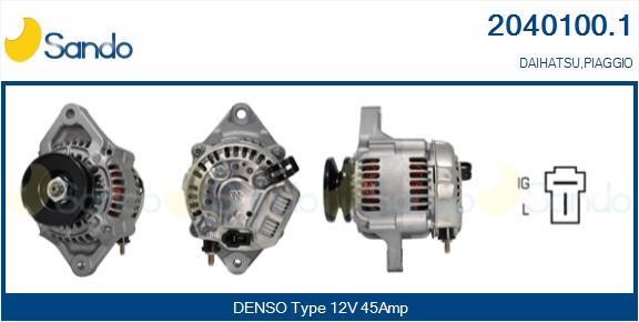 Sando 2040100.1 Alternator 20401001: Buy near me in Poland at 2407.PL - Good price!