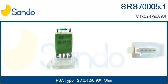 Sando SRS70005.1 Resistor, interior blower SRS700051: Buy near me at 2407.PL in Poland at an Affordable price!