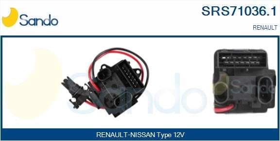 Sando SRS71036.1 Resistor, interior blower SRS710361: Buy near me in Poland at 2407.PL - Good price!