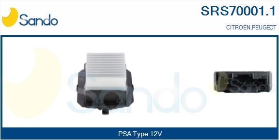 Sando SRS70001.1 Resistor, interior blower SRS700011: Buy near me in Poland at 2407.PL - Good price!