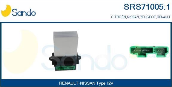 Sando SRS71005.1 Resistor, interior blower SRS710051: Buy near me at 2407.PL in Poland at an Affordable price!