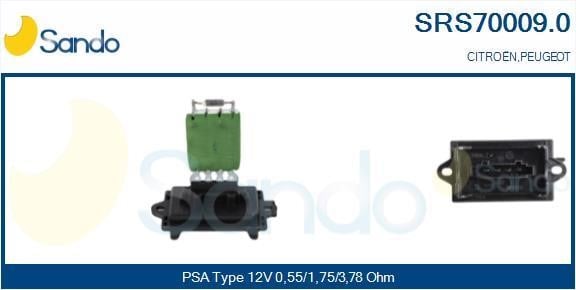 Sando SRS70009.0 Resistor, interior blower SRS700090: Buy near me at 2407.PL in Poland at an Affordable price!