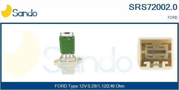 Sando SRS72002.0 Resistor, interior blower SRS720020: Buy near me in Poland at 2407.PL - Good price!