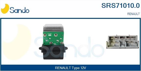 Sando SRS71010.0 Resistor, interior blower SRS710100: Buy near me in Poland at 2407.PL - Good price!
