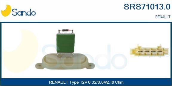 Sando SRS71013.0 Resistor, interior blower SRS710130: Buy near me in Poland at 2407.PL - Good price!