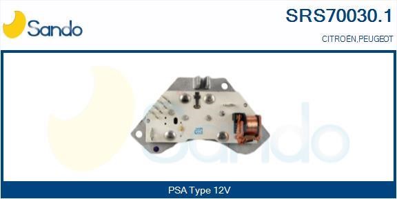 Sando SRS70030.1 Resistor, interior blower SRS700301: Buy near me in Poland at 2407.PL - Good price!