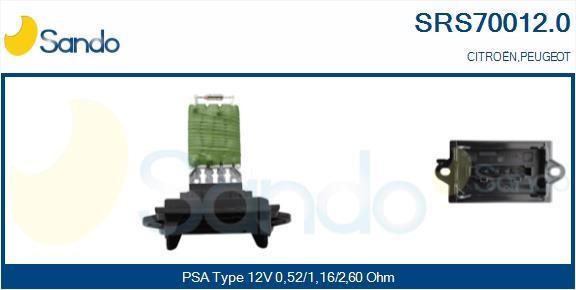 Sando SRS70012.0 Resistor, interior blower SRS700120: Buy near me in Poland at 2407.PL - Good price!