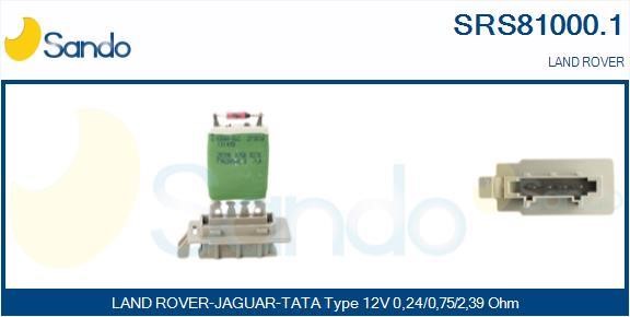 Sando SRS81000.1 Resistor, interior blower SRS810001: Buy near me in Poland at 2407.PL - Good price!