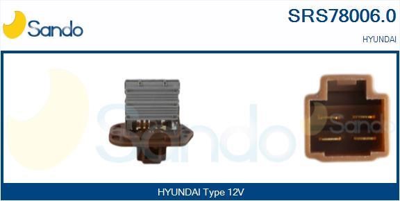 Sando SRS78006.0 Resistor, interior blower SRS780060: Buy near me in Poland at 2407.PL - Good price!