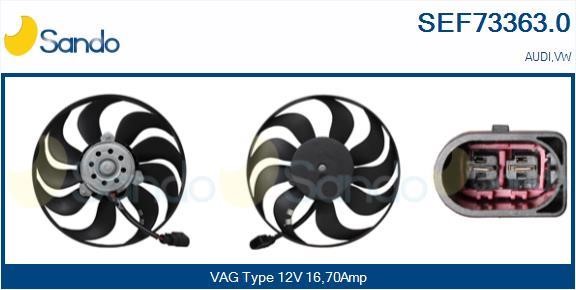 Sando SEF73363.0 Вентилятор радиатора охлаждения SEF733630: Отличная цена - Купить в Польше на 2407.PL!