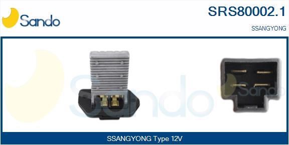 Sando SRS80002.1 Сопротивление, вентилятор салона SRS800021: Отличная цена - Купить в Польше на 2407.PL!
