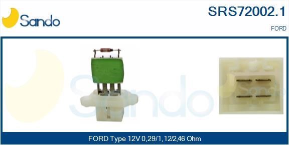 Sando SRS72002.1 Resistor, interior blower SRS720021: Buy near me in Poland at 2407.PL - Good price!
