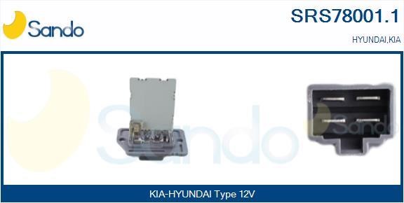 Sando SRS78001.1 Resistor, interior blower SRS780011: Buy near me in Poland at 2407.PL - Good price!