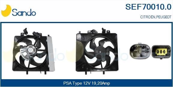 Sando SEF70010.0 Electric Motor, radiator fan SEF700100: Buy near me at 2407.PL in Poland at an Affordable price!