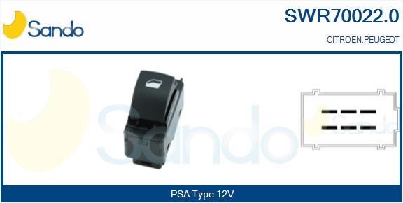 Sando SWR70022.0 Power window button SWR700220: Buy near me in Poland at 2407.PL - Good price!