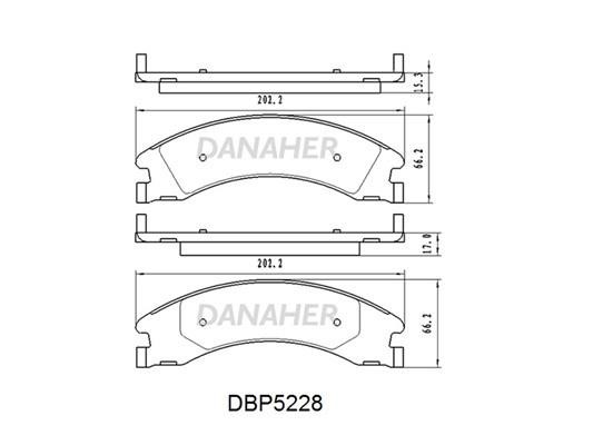 Danaher DBP5228 Scheibenbremsbeläge hinten eingestellt DBP5228: Kaufen Sie zu einem guten Preis in Polen bei 2407.PL!