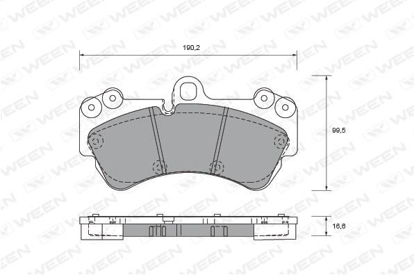 Ween 151-2652 Тормозные колодки дисковые, комплект 1512652: Отличная цена - Купить в Польше на 2407.PL!