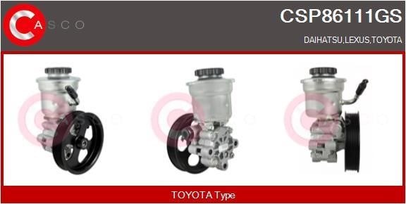 Casco CSP86111GS Hydraulic Pump, steering system CSP86111GS: Buy near me in Poland at 2407.PL - Good price!