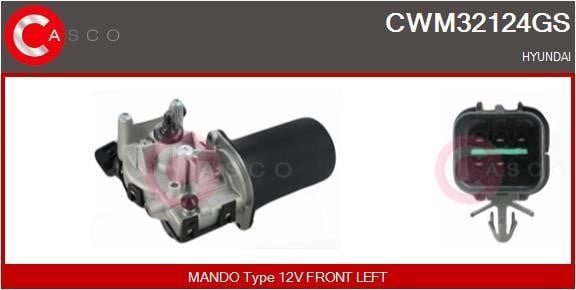 Casco CWM32124GS Silnik wycieraczki szyby CWM32124GS: Dobra cena w Polsce na 2407.PL - Kup Teraz!