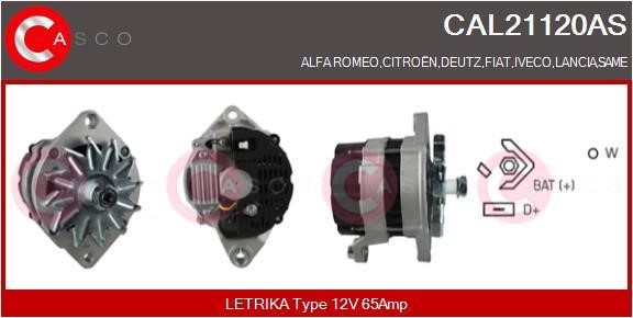 Casco CAL21120AS Alternator CAL21120AS: Buy near me in Poland at 2407.PL - Good price!