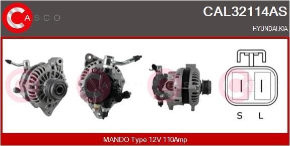 Casco CAL32114AS Alternator CAL32114AS: Buy near me at 2407.PL in Poland at an Affordable price!