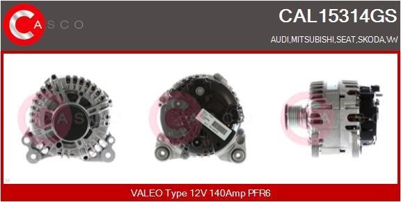 Casco CAL15314GS Alternator CAL15314GS: Buy near me in Poland at 2407.PL - Good price!